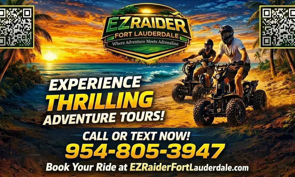 1-Hr EZ Raider Scooter Tour: Las Olas Boulevard Waterways & Yachts  for 1, 2, or 4 People at EZ Raider Fort Lauderdale