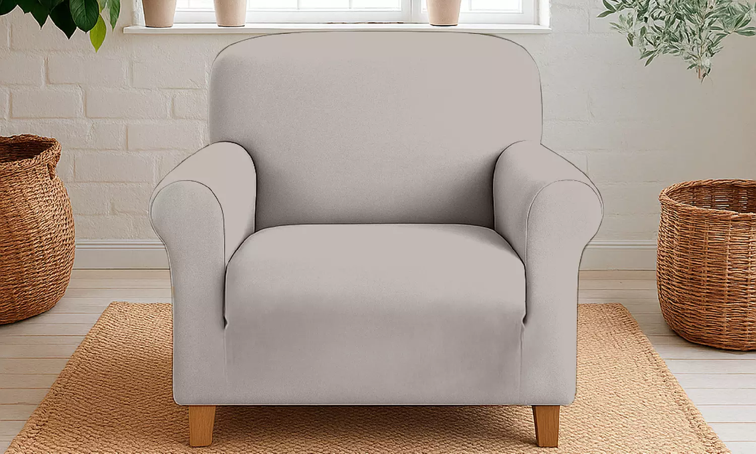 Housse de fauteuil ou de canapé en velours DANKOV