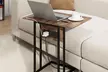 HomCom C-Shaped Side Table, Foldable with Charging Station - Image 3
