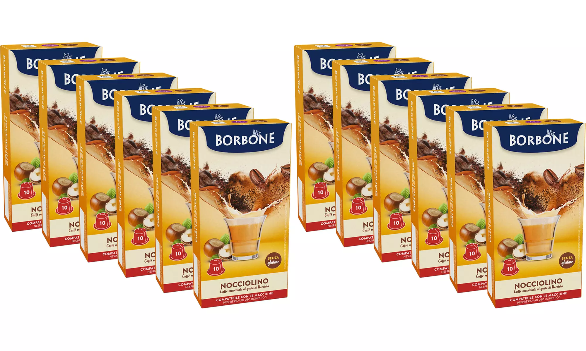 60 o 120 capsule Borbone compatibili con Nespresso