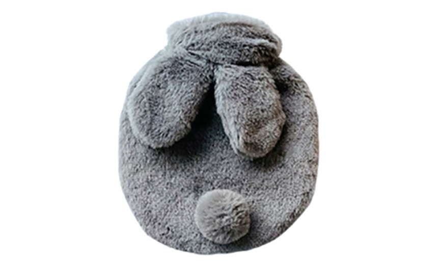 Image 10: Hot Water Bottle with Bunny Cover