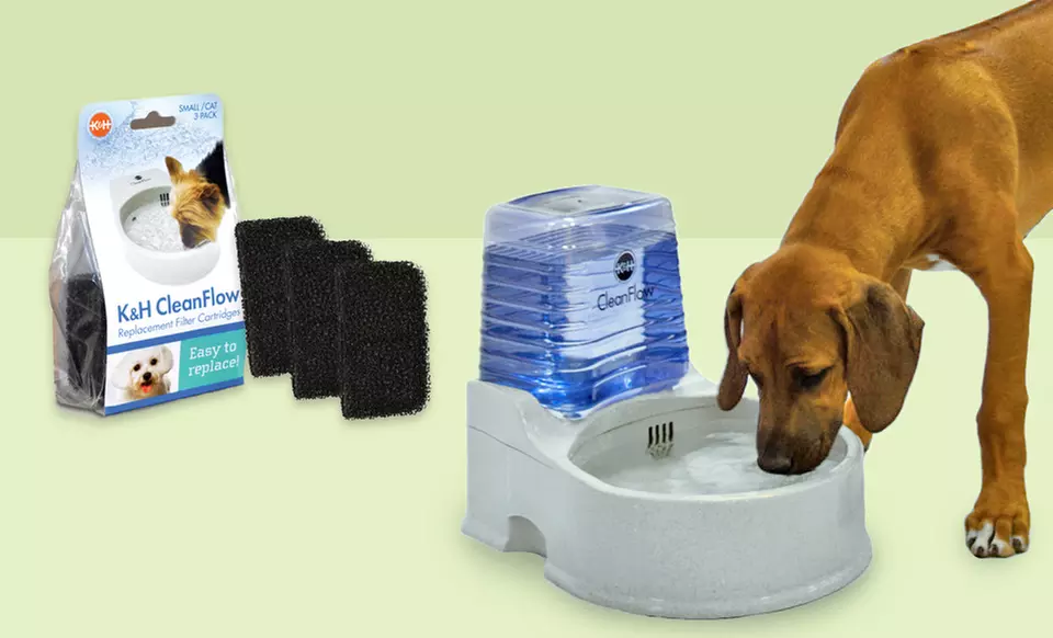 K&H Water Bowl for Cats or Small, Medium, or Large Bowl Kit for Dogs (Up to 63% Off). Free Shipping and Returns. - Second Medium