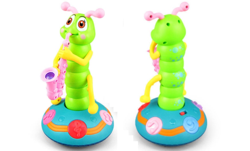Image 3: Dancing Saxophone Caterpillar Music Toy with Engaging Light and Sound