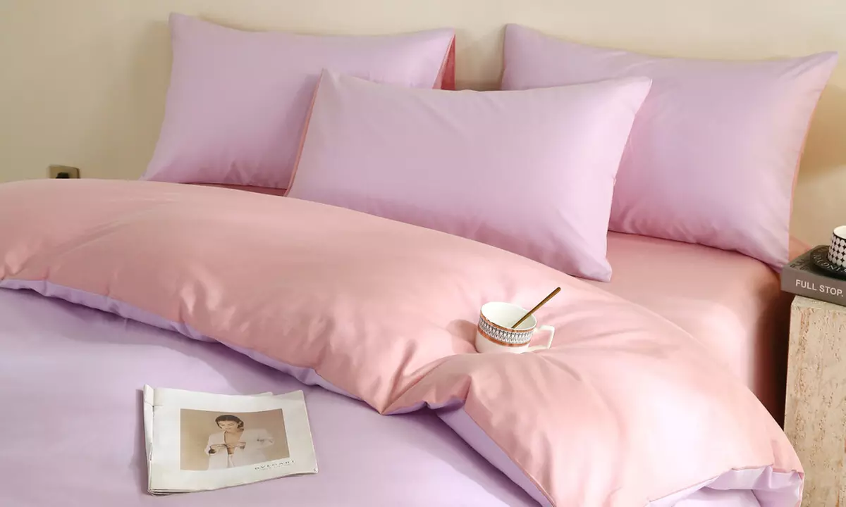 Reversible Pure Cotton Pillowcase Pair