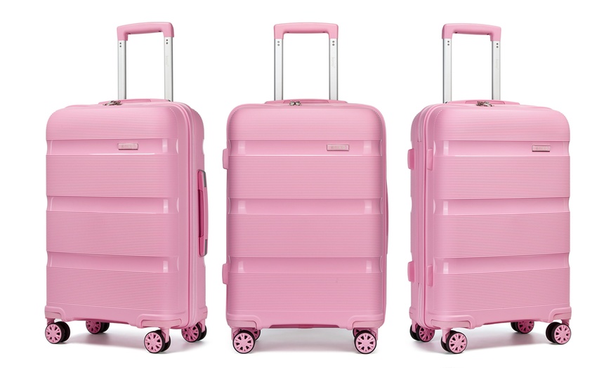 Image 18: Kono 6-Piece PP Hardshell TSA Lock Suitcase Set
