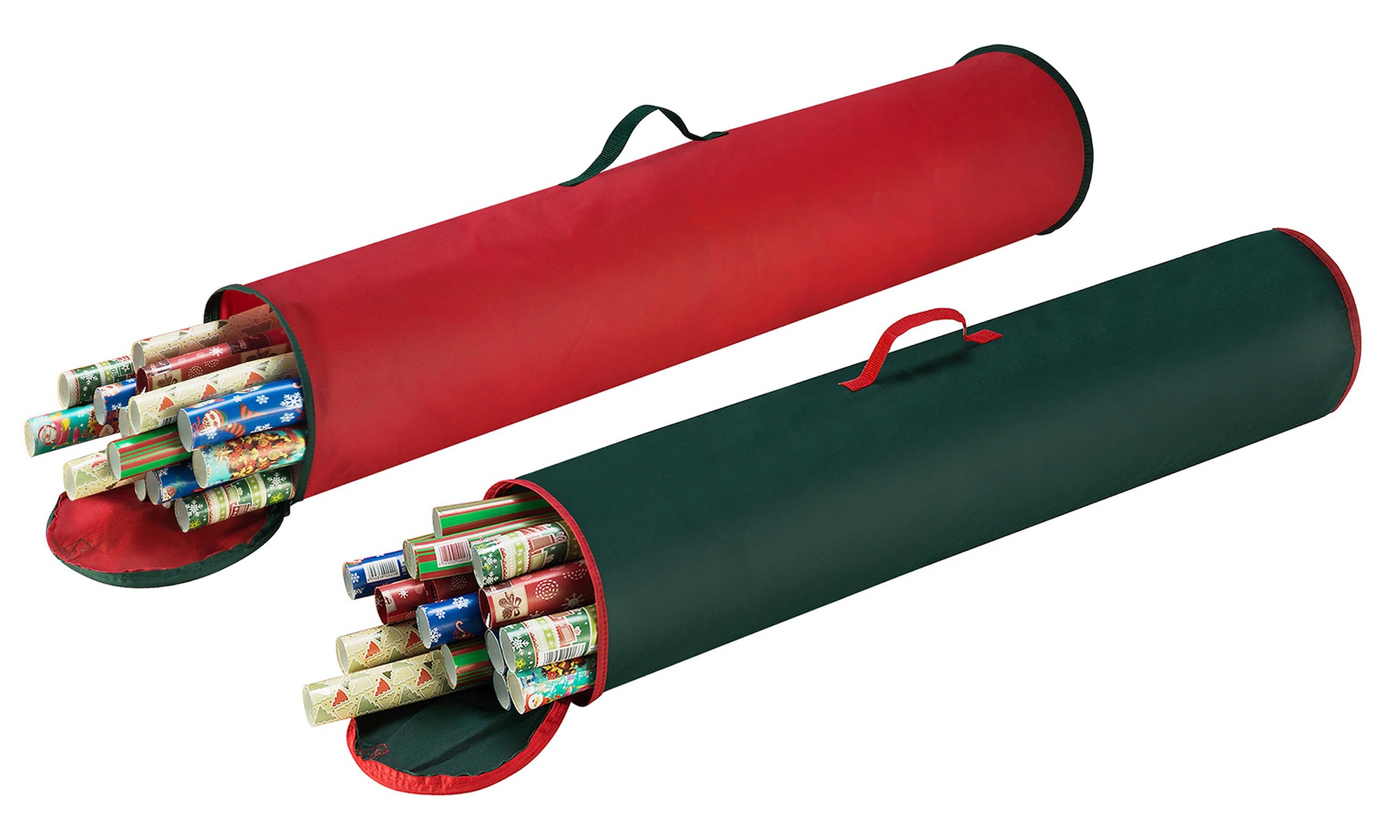 Christmas Gift Wrap 40.5 inch Stand Up Wrapping Paper Storage Bag
