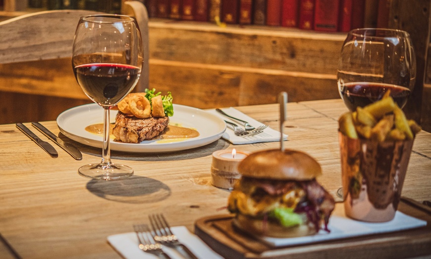 Image 2: Delight w/ 2 Course Meal Set Menu w/ Glass of House Wine for 2, 3 or 4