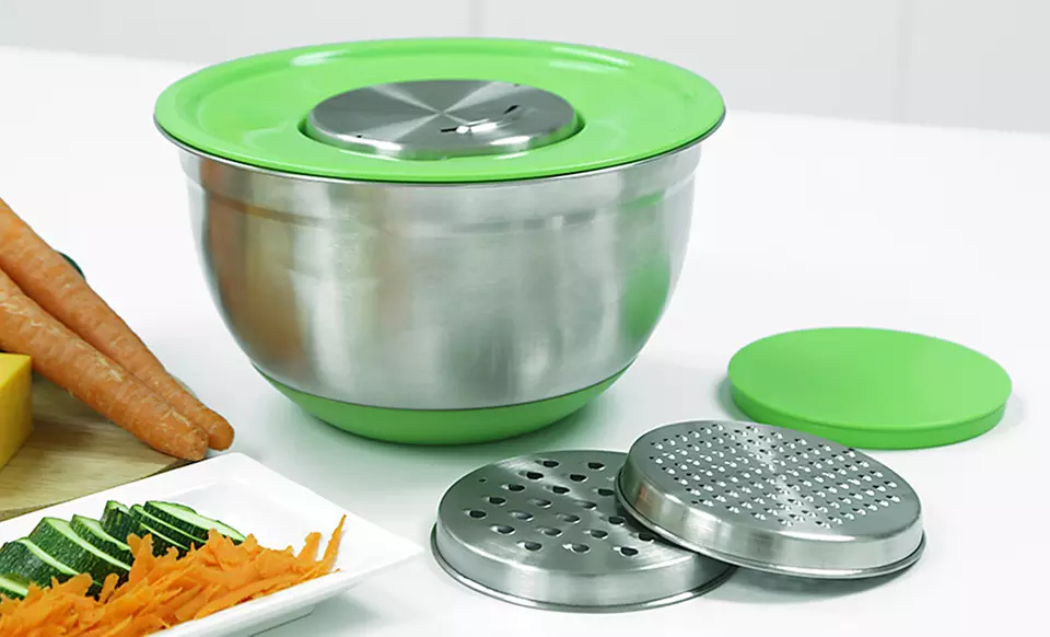 Stainless Steel Bowl and Grater Set - Second Medium