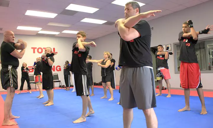 2 Weeks, 1 Month, or 2 Months of Unlimited Muay Thai Kickboxing Classes With Hand Wraps at Total Boxing (Up to 76% Off) - Primary Image