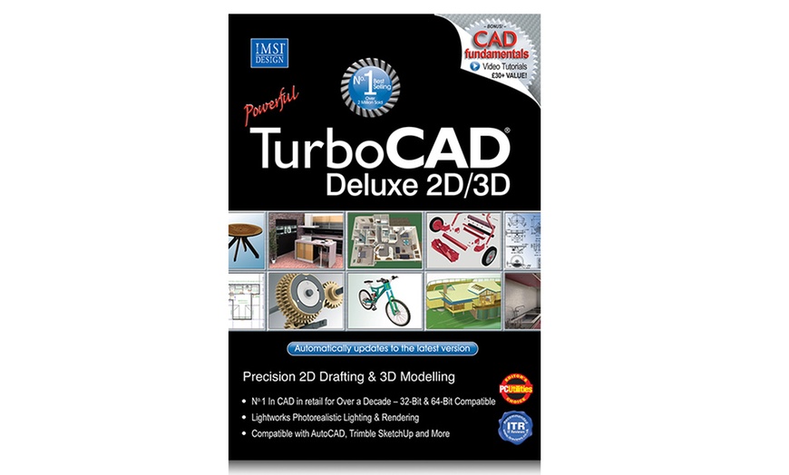 Image 1: TurboCAD Deluxe 20 Software