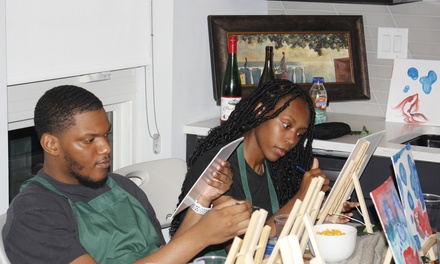 Three Hour Painting Party for One Person - Kompa and Sip