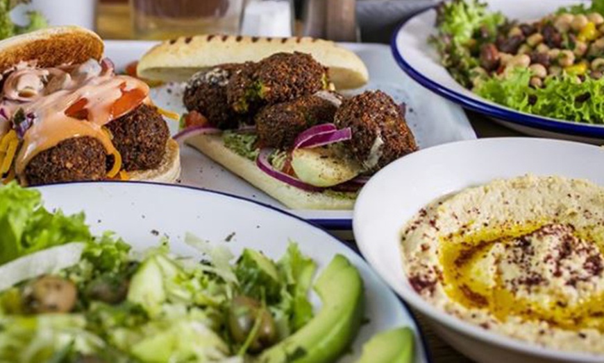 Image 1: Falafel with Side and Soft Drink