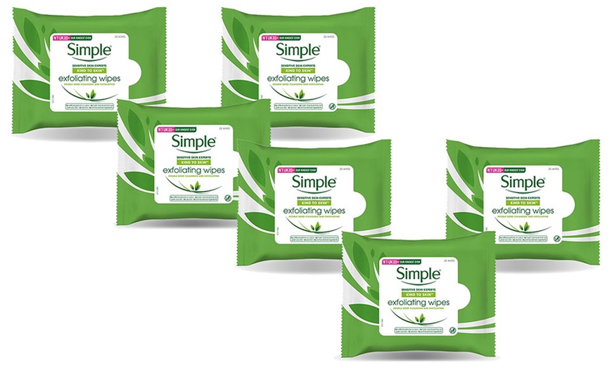 Image 4: Simple Exfoliating Facial Wipes