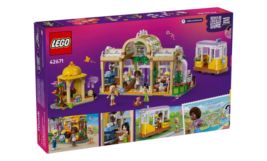 Image 11: LEGO Friends Plant Café & Flower Shop: 4 Mini Dolls Tram & Accessories