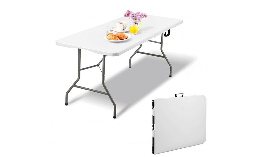 Image 4: Tavolo pieghevole Crotone bianco