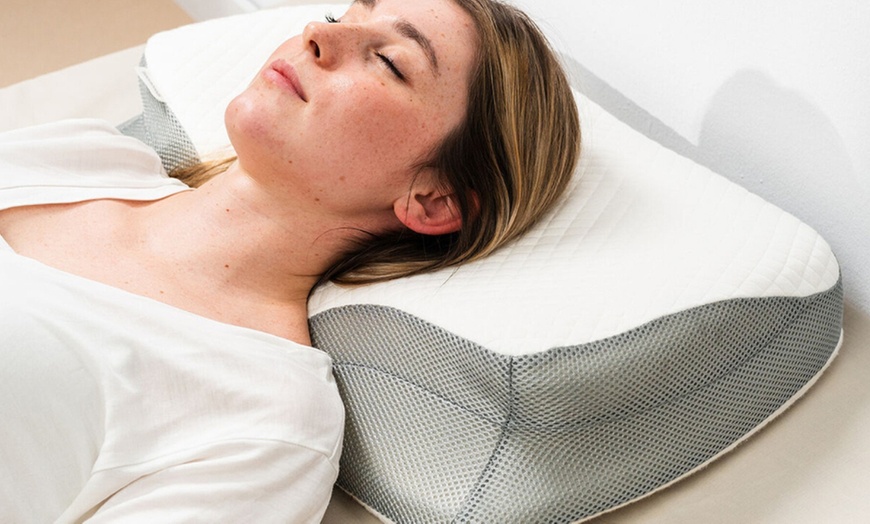 Image 6: Oreiller cervical ergonomique 3-en-1 en mousse à mémoire de forme
