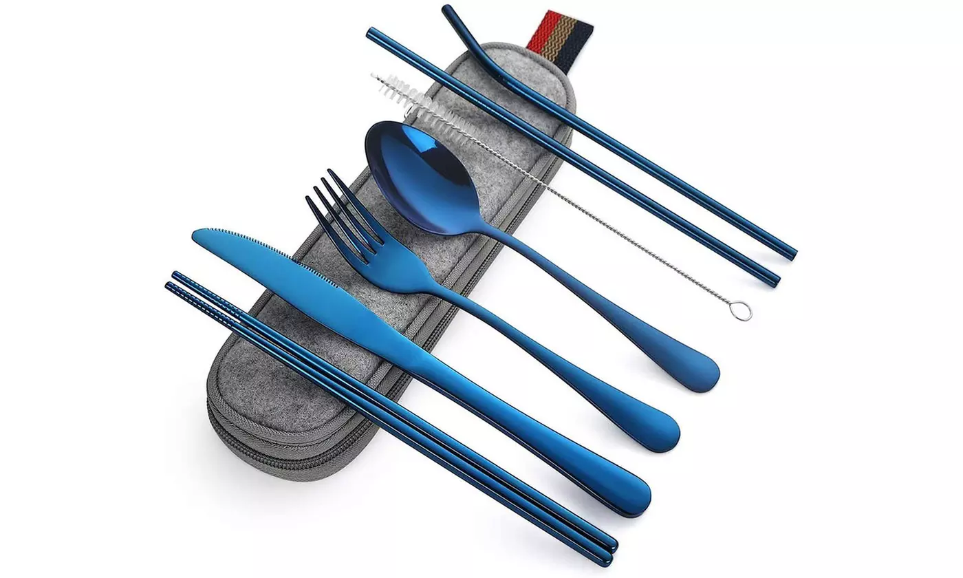 Portable Utensils Silverware Flatware Sets Travel Camping Cutlery Set