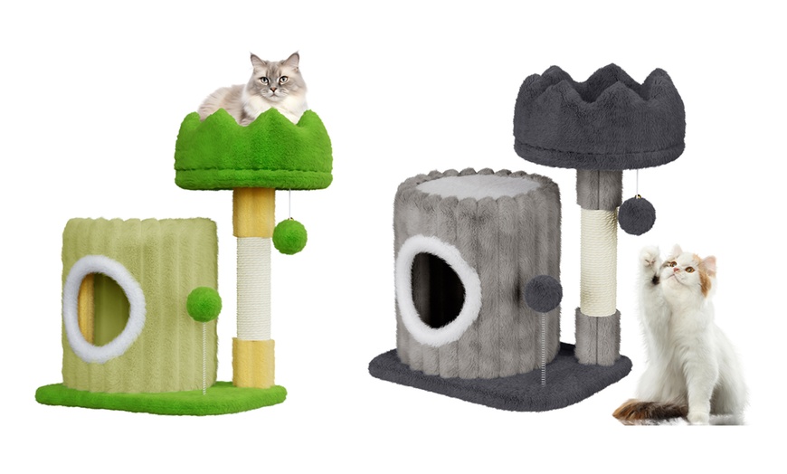 Image 1: 53Cm Tree - Hole Design Cat Tree Tower Playing House 