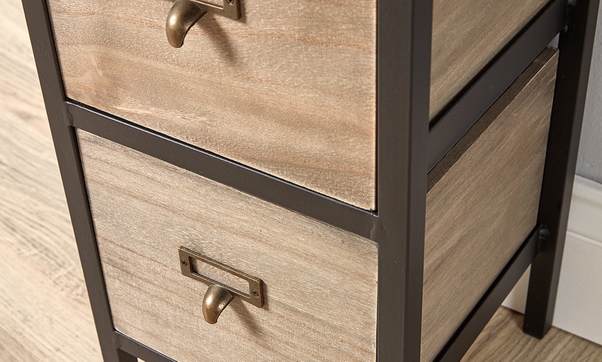 Image 2: Derwent Five Drawer Storage Chest Unit