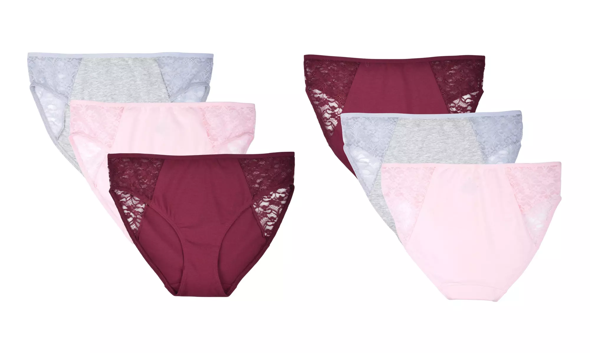 Donna L'oren Women's Panties 6-Pack S-XL- Bikinis or Hi-cuts