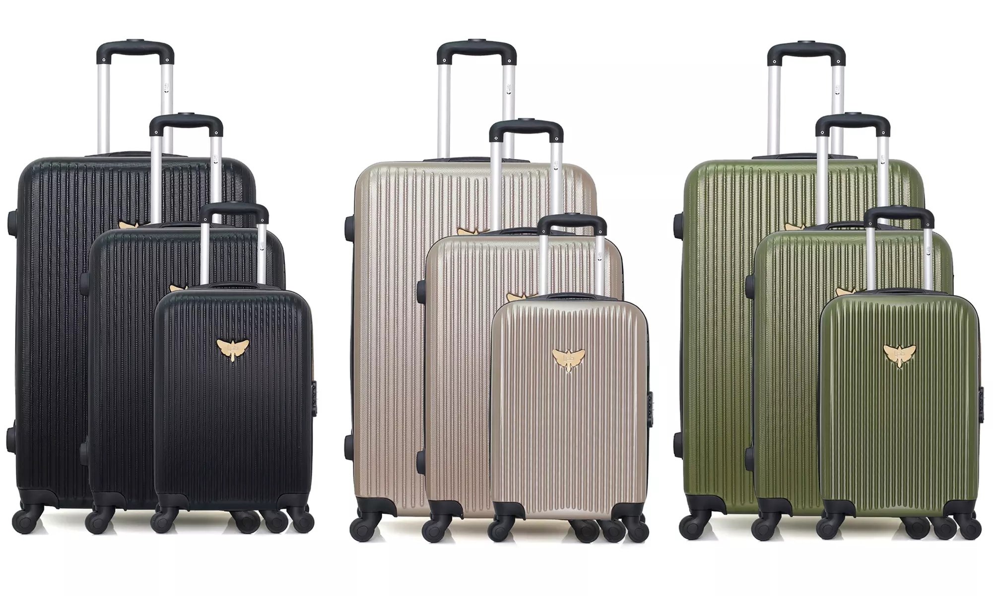 Valise "Agatha" de la marque LPB, format individuel au choix ou set complet de 3 valises - Primary Image