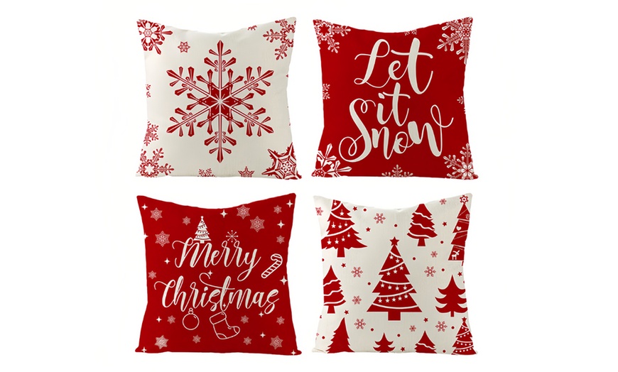 Image 4: Christmas Themed Cushion Covers 