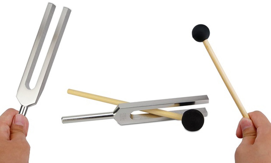 Image 6: 528HZ Tuner Tuning Fork Healing Sound Therapy