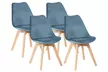 1, 2, 4 ou 6 chaises en velours "Dream" au design scandinave, livraison gratuite - Image 4