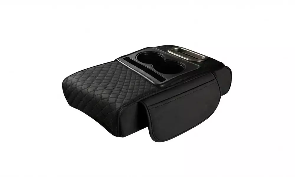 Verhoogde console met bekerhouder voor in de auto