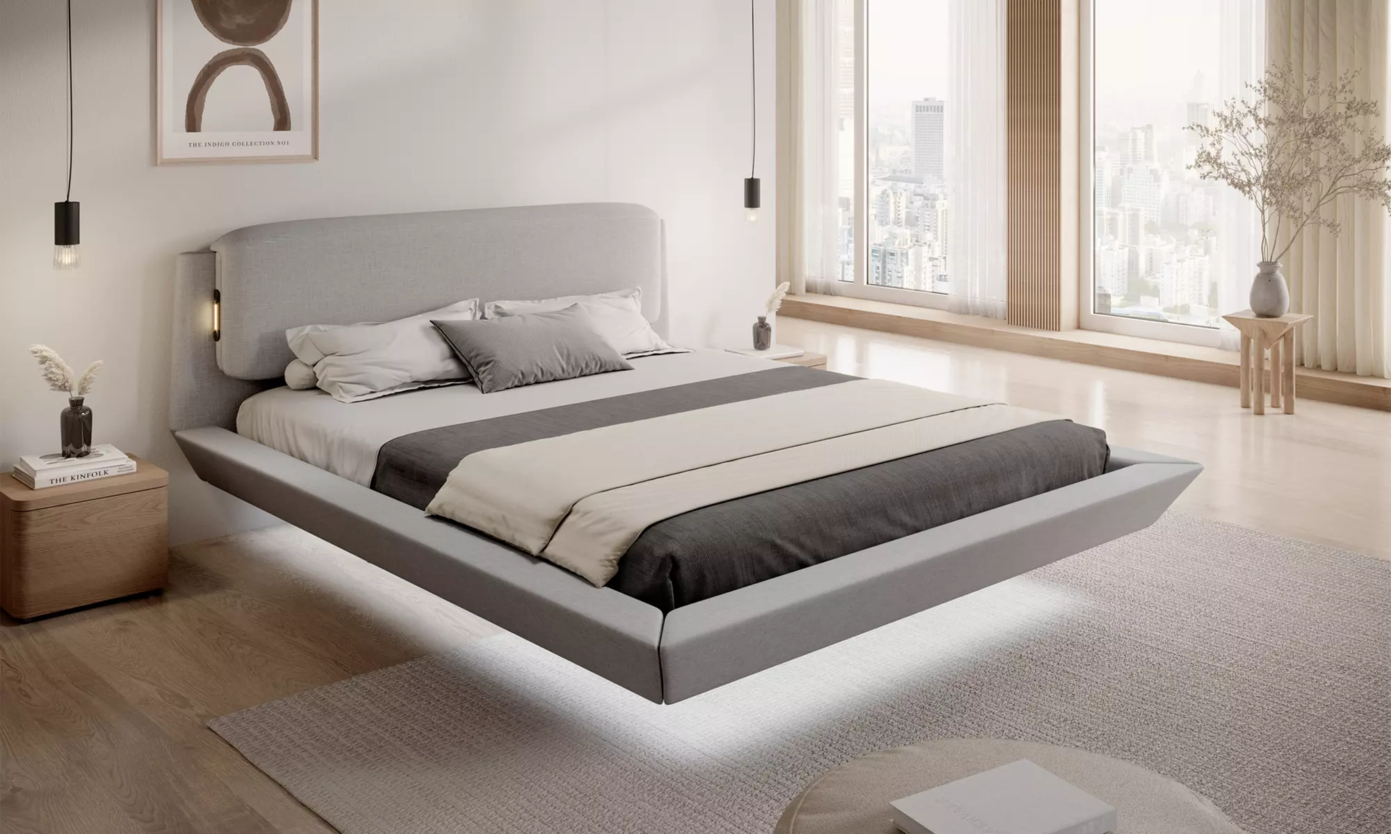 Lit double flottant Diana