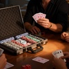 Image 13: SPORTNOW Poker Set and Foldable Poker Table 