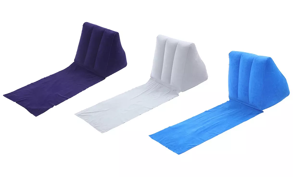 Tapis de plage avec dossier gonflable ; plusieurs coloris disponibles - Primary Image