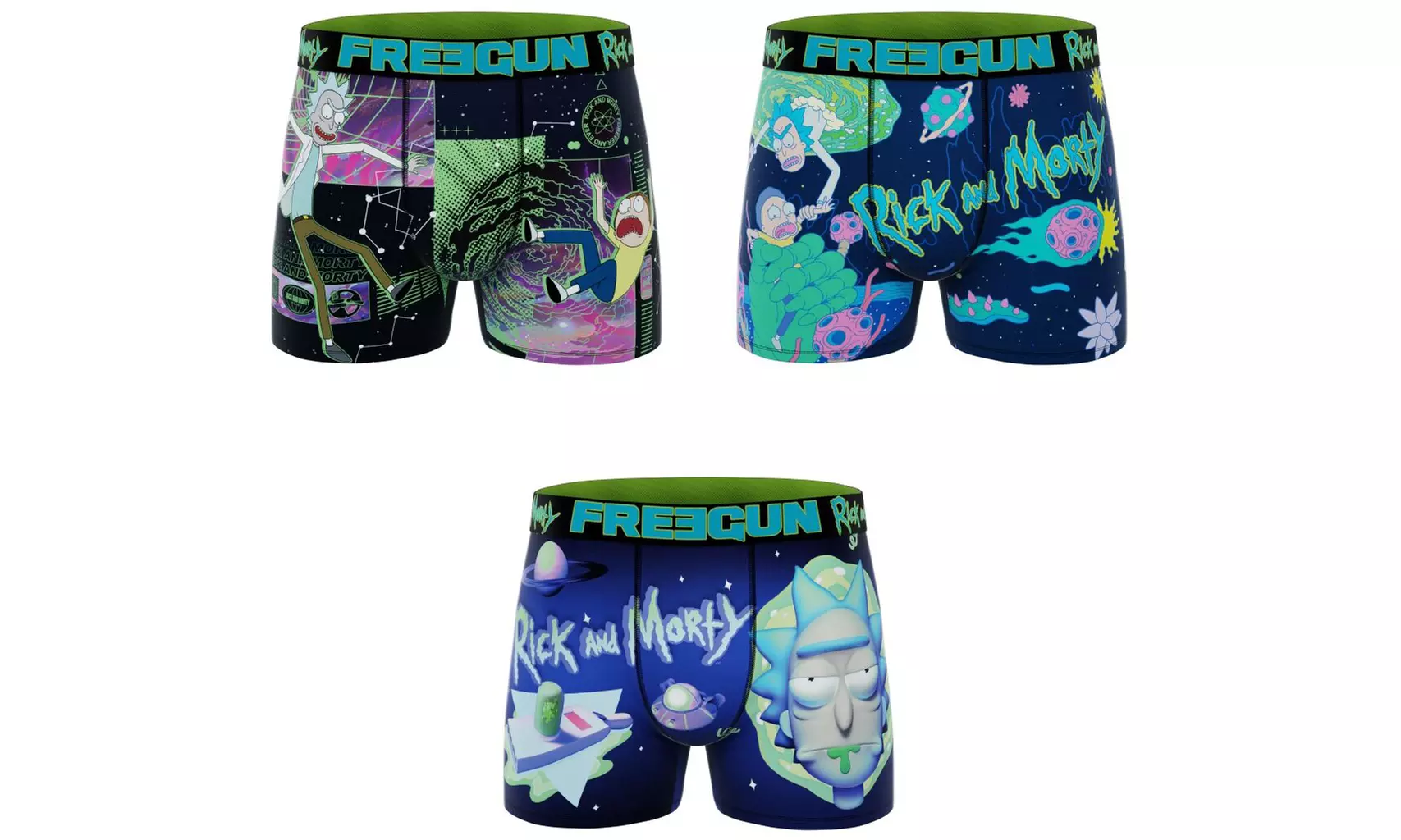 Lot de 3 boxers homme Freegun en microfibre