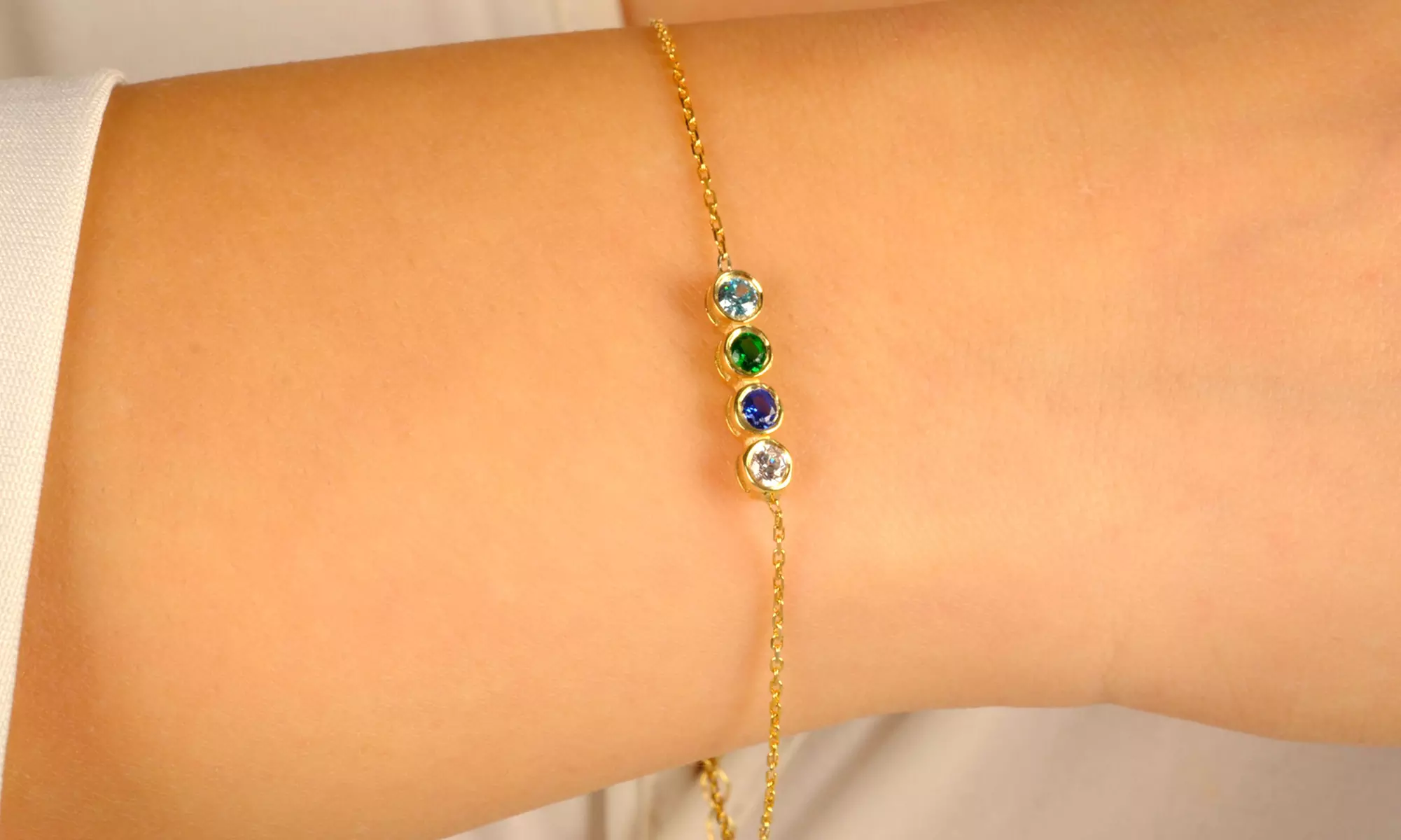 Drop Shape Birthstone Necklace Or Personalized Birthstone Necklace
