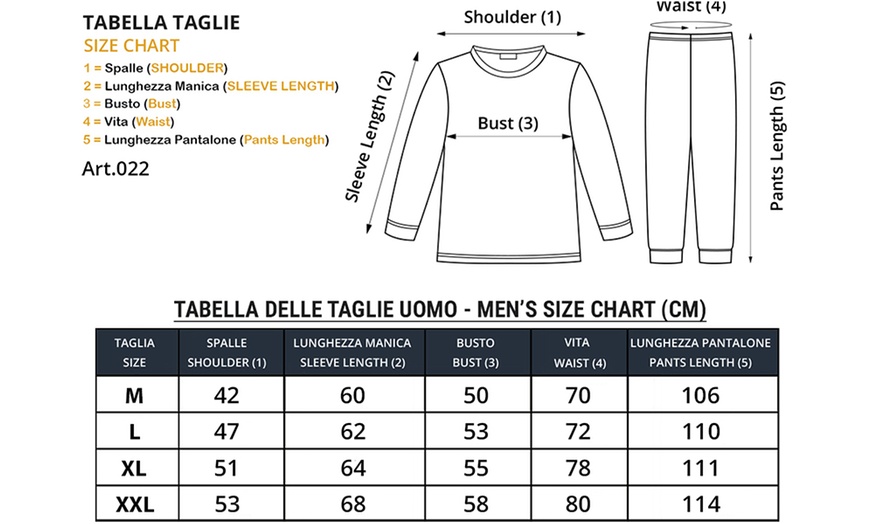 Image 3: Pyjama Hollywood Milano pour homme ou femme