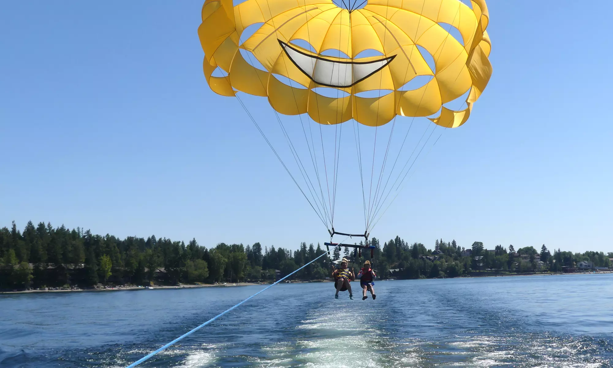 Parasailing Over Flathead Lake for 1, 2, 3 or 4 People