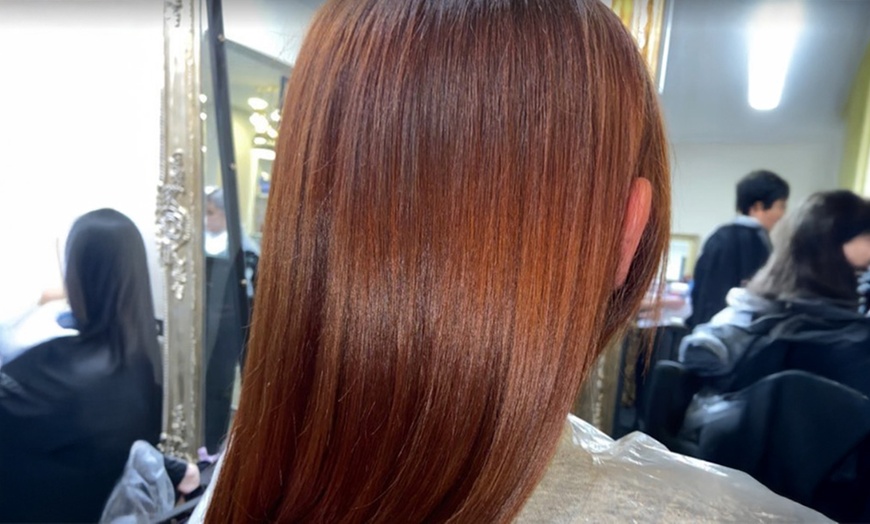 Image 3: Wash, Cut, & Blowdry w/Optional Half Head of Lights or 16 Week Blowout