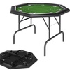 Image 2: SPORTNOW Poker Set and Foldable Poker Table 