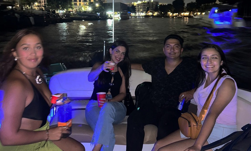 Image 3: Set Sail: Private Miami 2- or 4-Hrs Night Boat Tour for Up to 6 People