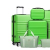 Image 1: Kono Six Piece Suitcase Set with TSA Lock and 360° Wheels