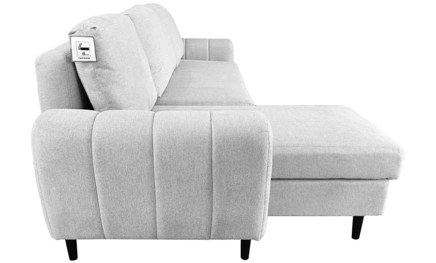 Image 28: DS Living Sienna 3 Seater Corner Sofa Bed with Storage
