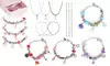  Laromni 66-Piece Charm Bracelet & Necklace Kit for Girls DIY Jewelry Making