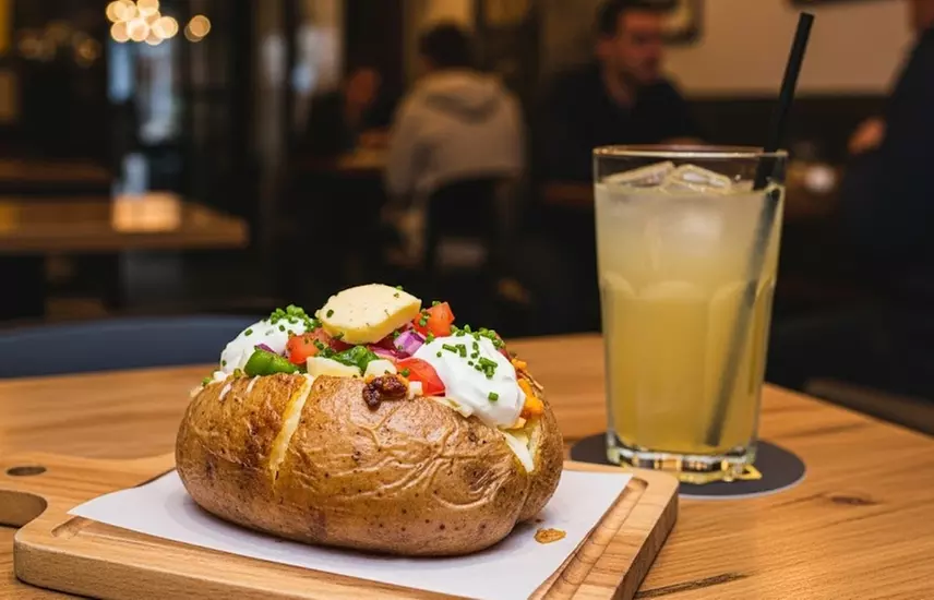 Ofenkartoffel mit 6 Toppings & Getränk nach Wahl für 1, 2 oder 4 Pers.