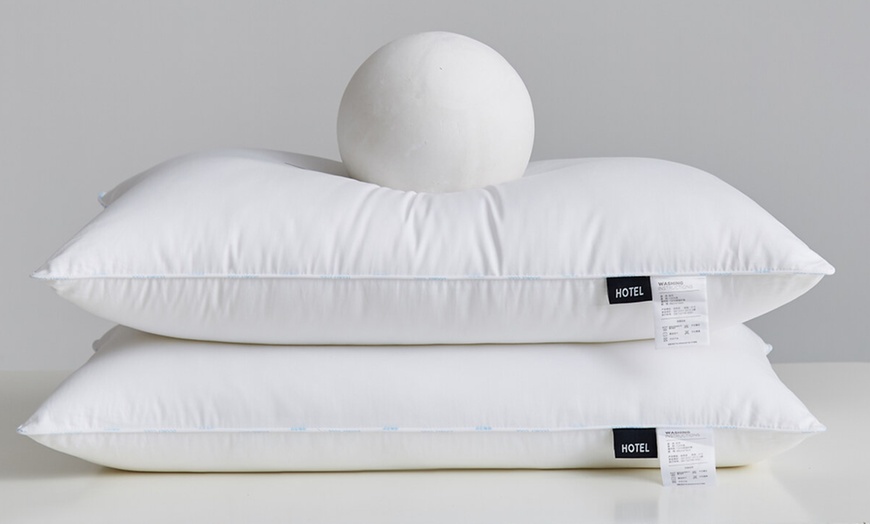 Image 28: Pure Cotton Luxury Hotel Pillow Duo
