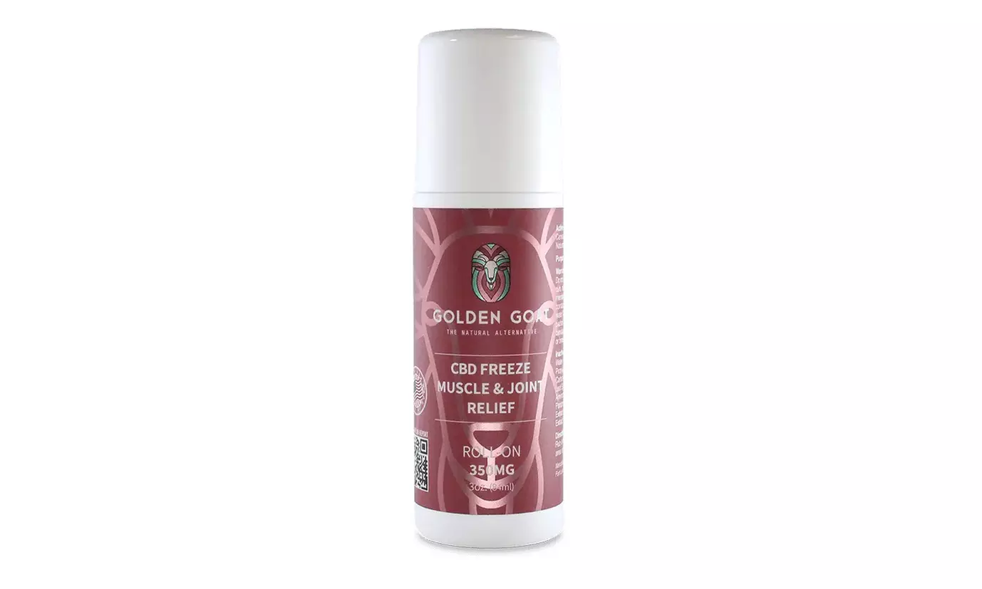 CBD Pain Freeze Roll-On Muscle & Joint Pain Relief (350MG-2500MG) by Golden Goat
