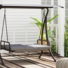 Image 5: Outsunny 3 Seater Garden Swing Seat Bed