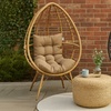 Image 1: Outdoor Rattan Standing Egg Chairs