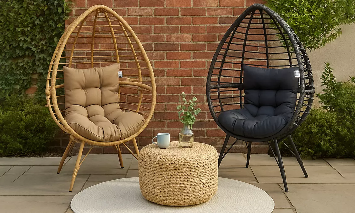 Outdoor Rattan Standing Egg Chairs - Primary Image