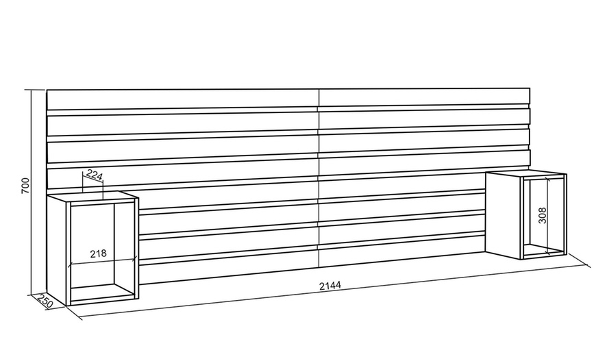 Image 27: Cabecero de cama disponible en diferentes tamaños y colores