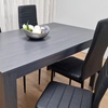 Image 1: Dining Table Set with Four Stylish Leather Chairs